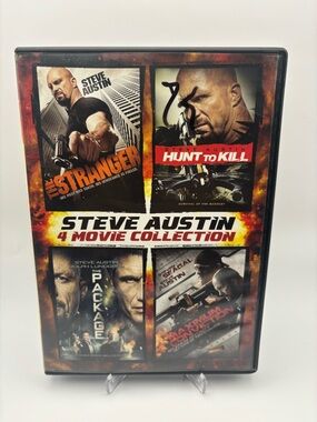 Steve Austin 4 Movie Collection DVD Set The Stranger Hunt to Kill Action Bundle